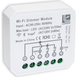 ΔΙΑΚΟΠΤΗΣ ΚΑΙ DIMMER SMART WiFi TUYA 2x0,7A 230V - 15-895 15-895