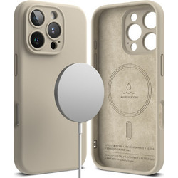 Θήκη Σιλικόνης Ringke Silicone Magnetic For iPhone 16 Pro Max Pink Sand (SIMG921SE67)