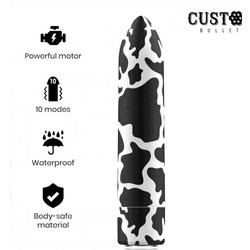 Custom Bullets Rechargeable Δονητής Bullet 6.25cm Cow