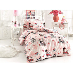 Kipper Flamingo Σετ Παιδικά Σεντόνια Μονά Βαμβακερά 160x240 Parisian