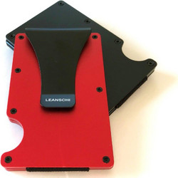 LEANSCHI RED&Black TECH-WALLET in Aluminium