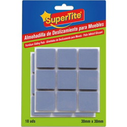 Supertite 8127 Τετράγωνες Τάπες Επίπλων Γκρι 30x30mm 18TMX