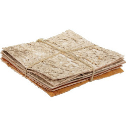 Σετ 6τμχ Φύλλα από κορμό σημύδας Λευκά 20x20cm 243.009.0025.02