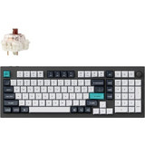 Keychron Q5 Max QMK/VIA Ασύρματο Μηχανικό Gaming Πληκτρολόγιο με Gateron Brown Διακόπτες RGB White Black