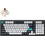 Keychron Q5 Max QMK/VIA Ασύρματο Μηχανικό Gaming Πληκτρολόγιο με Gateron Brown Διακόπτες RGB White Black