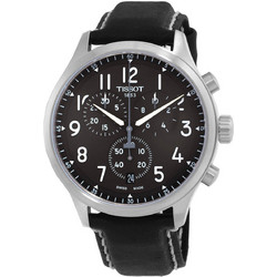 Tissot Ανδρικό Ρολόι Χρονογράφος με Μαύρο Δερμάτινο Λουράκι T116.617.16.062.00