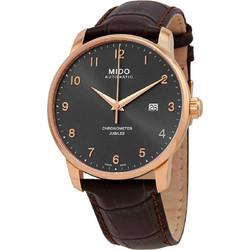 Mido Baroncelli Jubilee Ανδρικό Ρολόι Αυτόματο με Γκρι Καντράν M0376083606200