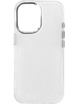 Glitter Case for iPhone 16 - transparent with glitter