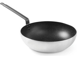 Hendi 30.41335 Marble Professional Wok Αλουμινίου Αντικολλητικό Μαρμάρινη Επίστρωση 28cm