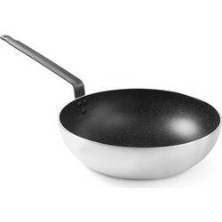 Hendi 30.41335 Marble Professional Wok Αλουμινίου Αντικολλητικό Μαρμάρινη Επίστρωση 28cm