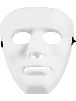 Μάσκα Anonymous Λευκή 00851