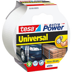 TESA ΥΦΑΣΜΑΤΙΝΗ ΤΑΙΝΙΑ EXTRA POWER UNIVERSAL 10 m x 50 mm ΛΕΥΚΗ 56348-00005-05
