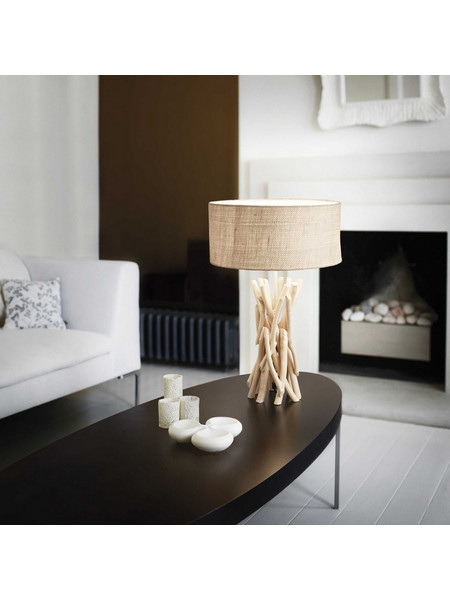 Ideal Lux 129570 Πορτατίφ Ε27 Μπεζ Καφέ Φ40xΥ52cm