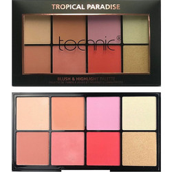 Technic Blush & Highlight Palette Tropical Paradise 32gr
