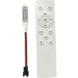Controller RF για Ψηφιακές Ταινίες LED 12-24V DC Λευκό Σώμα 1006541 O-O