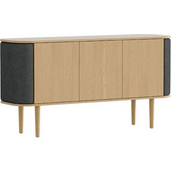 Μπουφές Treasures Horizons S 5623C710-04 150x43x75cm Oak-Dark Grey Umage Ατσάλι,Ξύλο