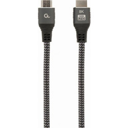 Gembird Καλώδιο HDMI 2.1 Braided HDMI Male to HDMI Male 3m Black CCB-HDMI8K-3M