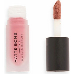 Makeup Revolution Matte Bomb Clueless Fuchsia Long Lasting Liquid Κραγιόν 4.6ml