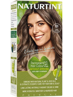 Phergal Naturtint 6N Dark Blonde Μόνιμη Βαφή Μαλλιών Χωρίς Αμμωνία