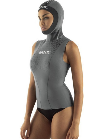 Seac Sub με Κουκούλα Hoody Γυναικείο Γιλέκο Κατάδυσης Neoprene για Θαλάσσια Σπορ 2.5mm