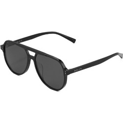 Bolon BL3052 C10 Ανδρικά Γυαλιά Ηλίου Aviator Κοκάλινα Μαύρα με Γκρι Φακό