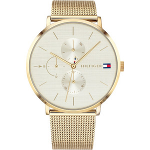 Tommy Hilfiger Jenna Γυναικείο Ρολόι με Χρυσό Μεταλλικό Μπρασελέ 1781943 Tommy Hilfiger Jenna Γυναικείο Ρολόι με Χρυσό Μεταλλικό Μπρασελέ 1781943