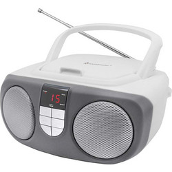 Soundmaster SCD1400 BoomBox Φορητό Ράδιο CD Player Άσπρο