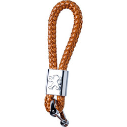 Μπρελόκ από τεχνόδερμα χειροποίητο PEUGEOT - Καφέ