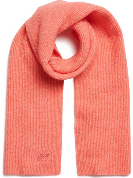 SUPERDRY SOFT RIB ΠΛΕΚΤΟ ΚΑΣΚΟΛ ΓΥΝΑΙΚΕΙΟ Y9310080A-OU3 (OU3/SUGAR CORAL)