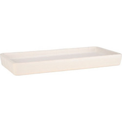 Δίσκος Μπάνιου Tiles Κεραμικός 20x10x2cm Λευκός