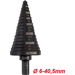MILWAUKEE 48899340 Κλιμακωτό τρυπάνι - πολυτρύπανο O 6-40.5mm