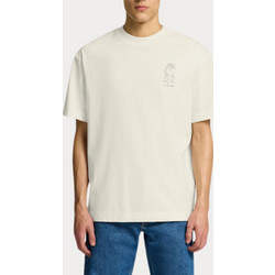 T-SHIRT SELECTED SLHRELAXNIC LICENSE SS O-NECK TEE EGRET SELECTED