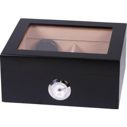ΥΓΡΑΝΤΗΡΑΣ ΜΑΥΡΗ ΛΑΚΑ ΜΕ ΒΙΤΡΙΝΑ HUMIDOR 99561277 ΓΙΑ 40- 50 ΠΟΥΡΑ