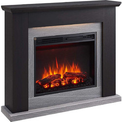 Richen Ektoras Black Επιδαπέδιο Ηλεκτρικό Τζάκι 2000W Μ101xΥ88.3xΒ25cm