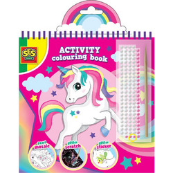 SES Creative Activity colouring book glitter 3 in 1 Για ηλικίες 3+ Ετών 00117