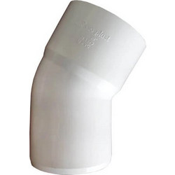 Γωνία Αποχέτευσης FASOPLAST Λευκή PVC - U 30 Φ125
