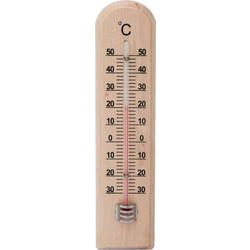 Θερμόμετρο Τοίχου Ξύλινο 19 cm