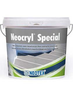 Neotex Neocryl Special Χρώμα Δαπέδου Ανοιχτό Γκρι 9lt