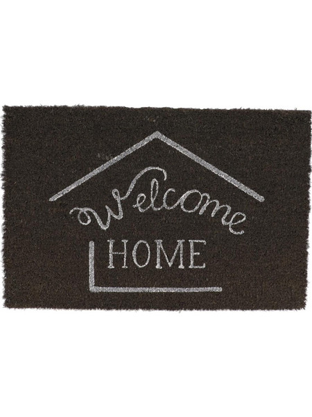 Ποδόμακτρο κοκοφοίνικας γκρι Welcome home 40x60cm
