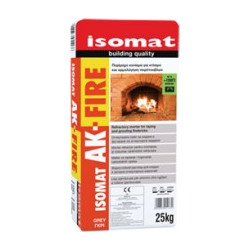 Isomat AK-Fire Πυρίμαχο Κονίαμα Για Χτίσιμο Και Αρμολόγηση Πυρότουβλων, 5 Kg