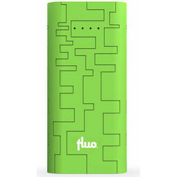 Fluo Energy Block Power Bank 10400mAh με 2 Θύρες USB-A Green
