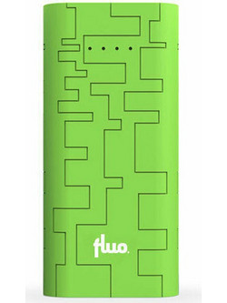 Fluo Energy Block Power Bank 10400mAh με 2 Θύρες USB-A Green