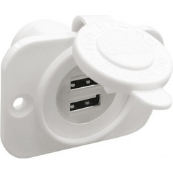 ΔΙΠΛΑ ΘΥΡΑ USB ΛΕΥΚΗ 2.1Α OSCULATI