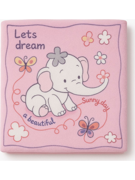 Beboulino Polar Elephant Κουβέρτα Αγκαλιάς Fleece 80x90 Ροζ