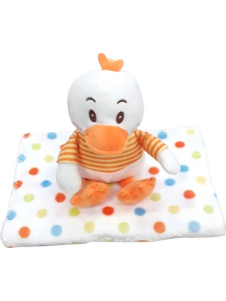 Κουβέρτα Παιδική 75x95cm με Λούτρινο Παιχνίδι Duck 7010010