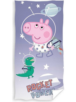Carbotex Peppa Pig Παιδική Πετσέτα Θαλάσσης Μωβ 70x140cm PP224009