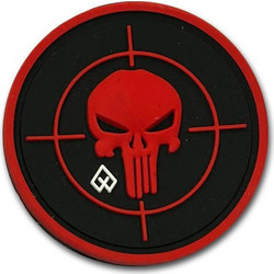 Patch 3D Target Punicher (Μαύρο - Κόκκινο)
