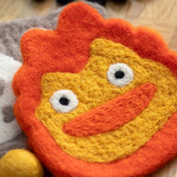 Howl's Moving Castle - Calcifer - Handmade Coasters (11x10x0.8cm)