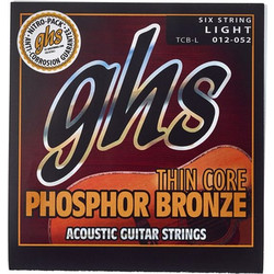 GHS TCB-L Σετ 6 Χορδές Ακουστικής Κιθάρας Phosphor Bronze 12" Light Tension