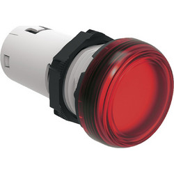 Ενδεικτική Λυχνία Ενιαία Κόκκινη Φ22 24V AC/DC IP66